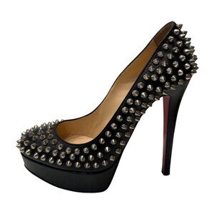 Christian Louboutin black studded pumps 7/37
